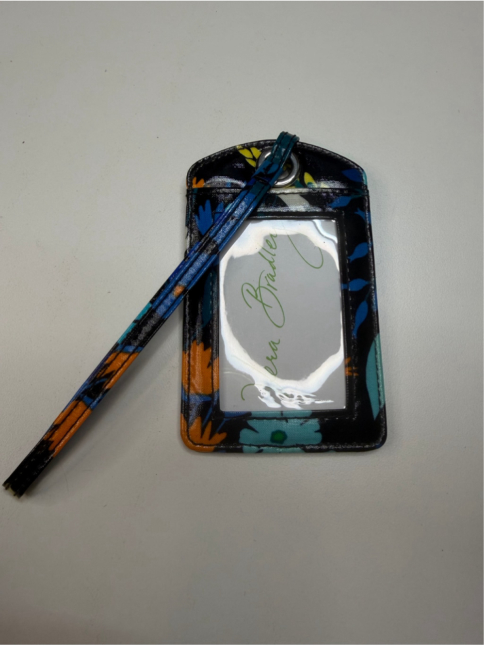 Vera Bradley Women's ID Holder One Size Black Blue Floral